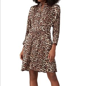 Equipment Femme Leopard Print Dress